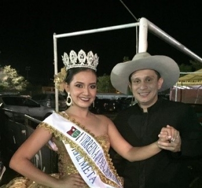 Señorita meta elegida virreina del reinado internacional del joropo y la belleza llanera en Arauca