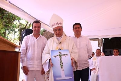  En el pueblito llanero del parque las malocas se celebró el primer año de la visita del Papa Francisco al Meta.